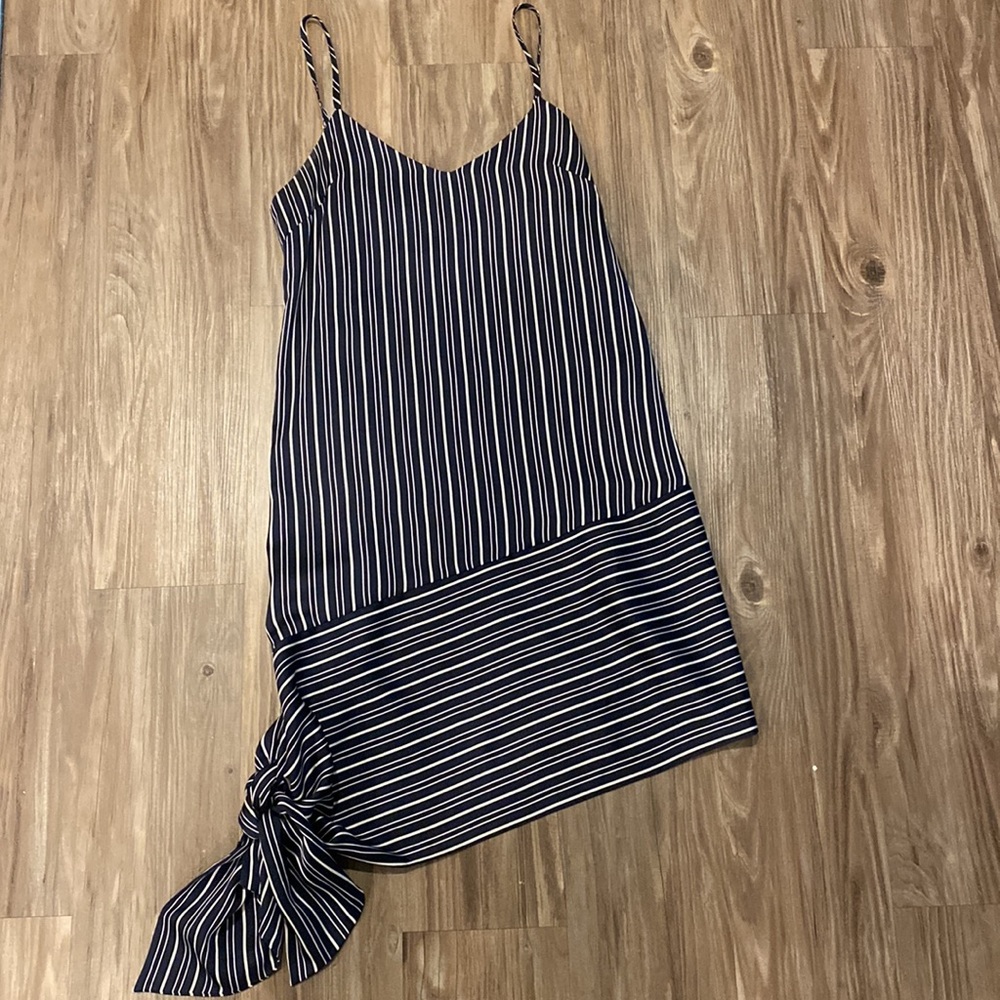 A-symmetrical striped dress